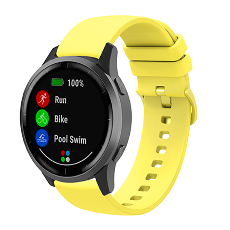 Universal 22mm Silicone Replacement Wrist Band Solid Color Adjustable Watch Strap with Same Color Buckle Universal 22mm Silicone Replacement Wrist Band Solid Color Adjustable Watch Strap with Same Color Buckle